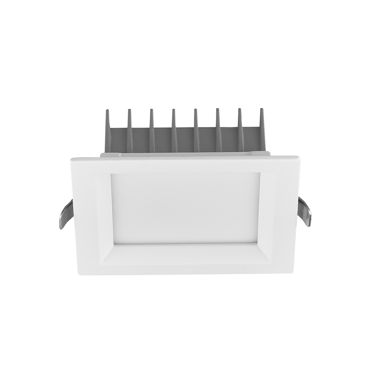 Anti-glare SMD LED Square Down Light Ceiling Downlight Chrome Reflector Fixture for Hotel