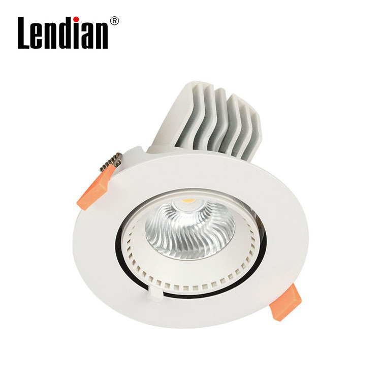 Recessed adjustable 2700k 3000k 4000k 5000k 6000k indoor embedded hotel auto ceiling  led spots lights