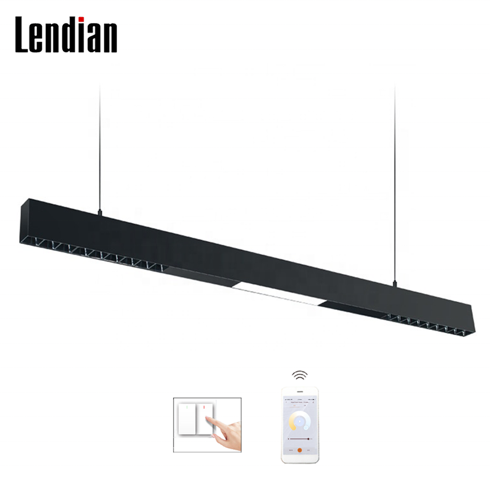 15W 20w 30w 45w kitchen acrylic products surface mounted ceiling hanging lamp office pendant led linear light