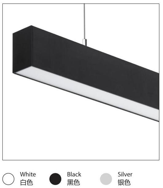 black white silver cob 15w 20w 30w 45w restaurant residential suspended led linear light fixture