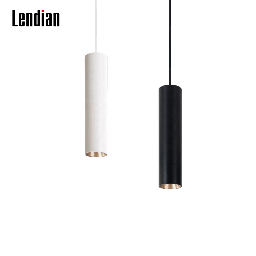 IP44 led leuchte drop light circle simple nordic ceiling tube cylinder minimalist pendant lights lamp for kitchen island