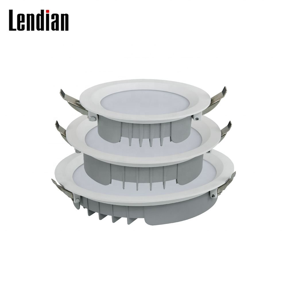 New Design Spot Round Type 2024 Smart Anti-Glare Down Lights 12W 4 Inch Recessed LED Downlight