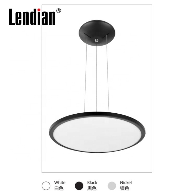 24W 30W 40W 48W 72W 96W IP20 3000 4000 5000 6000K CE RoHS SAA celling plafon round led panel pendant light