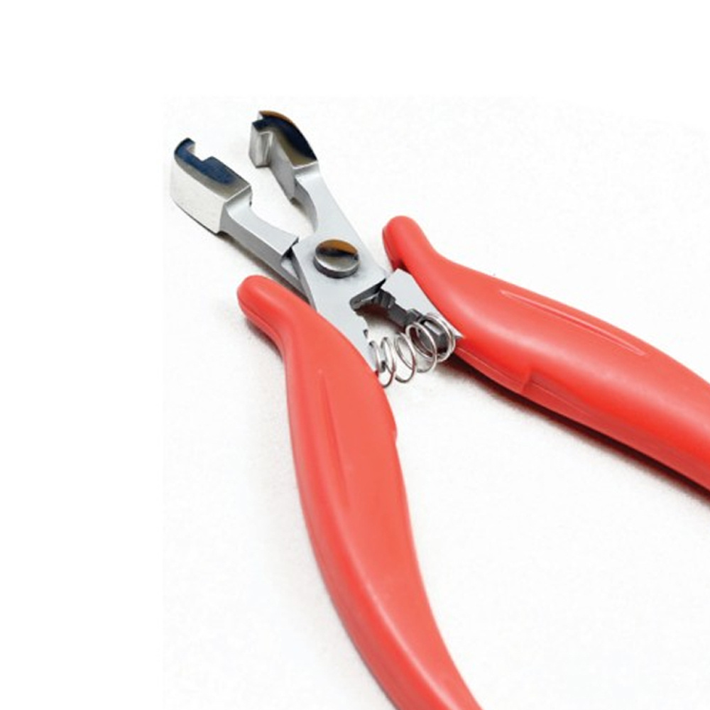 High Grade Steel Long Hair Extension Pliers Set with Hook and Case Hair Extension Beading Tool customized