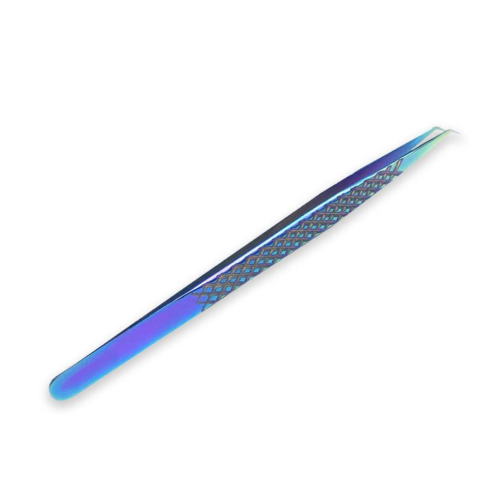 Eyelash Extension Tweezers Fiber Tip Volume Tweezers Curved 45 90 Degree Angled Volume Lash Tweezers