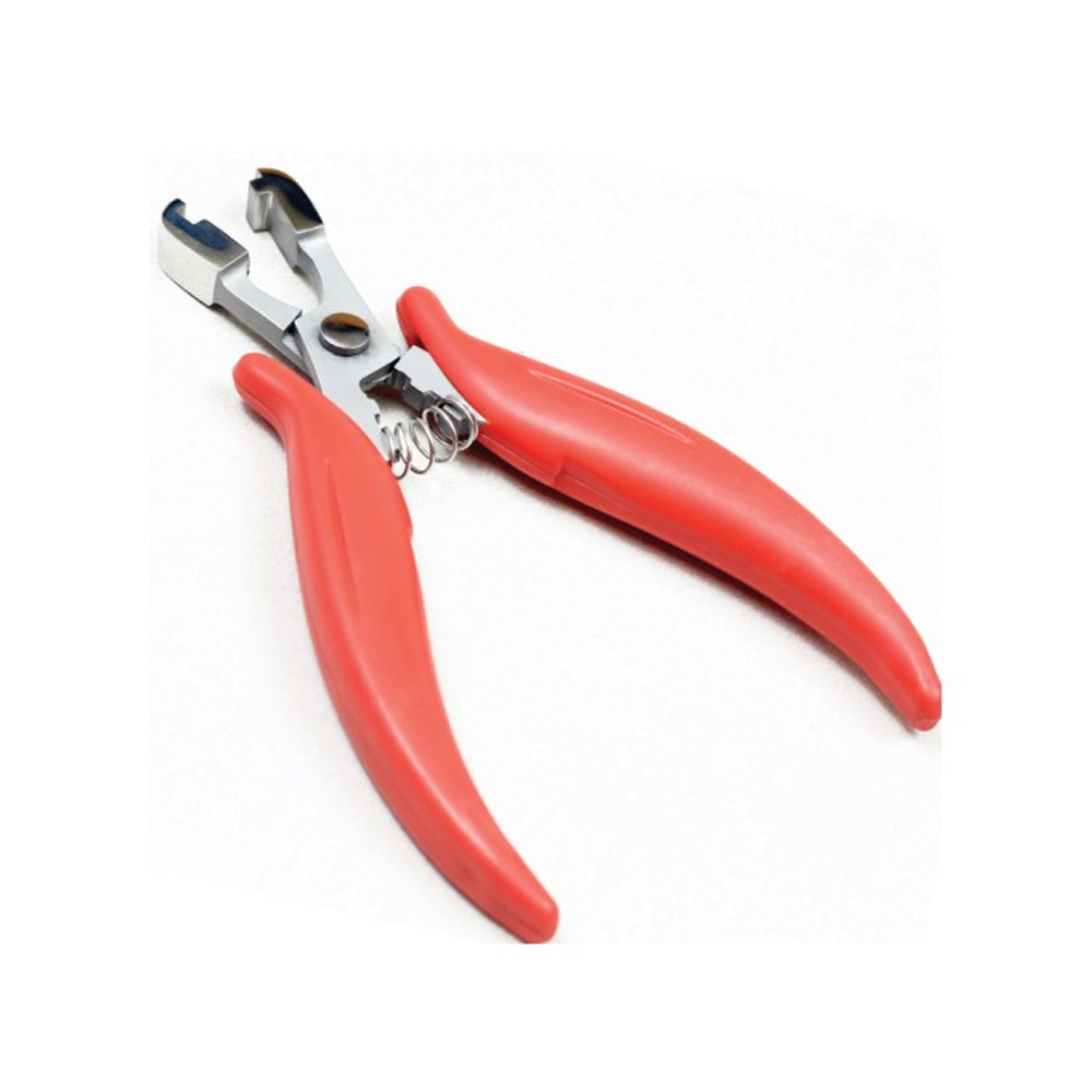 High Grade Steel Long Hair Extension Pliers Set with Hook and Case Hair Extension Beading Tool customized