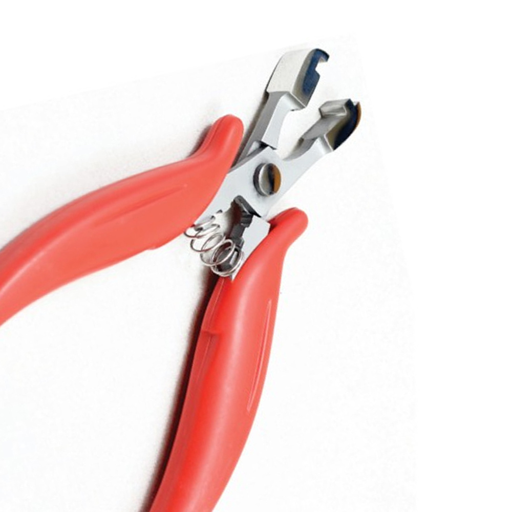 High Grade Steel Long Hair Extension Pliers Set with Hook and Case Hair Extension Beading Tool customized