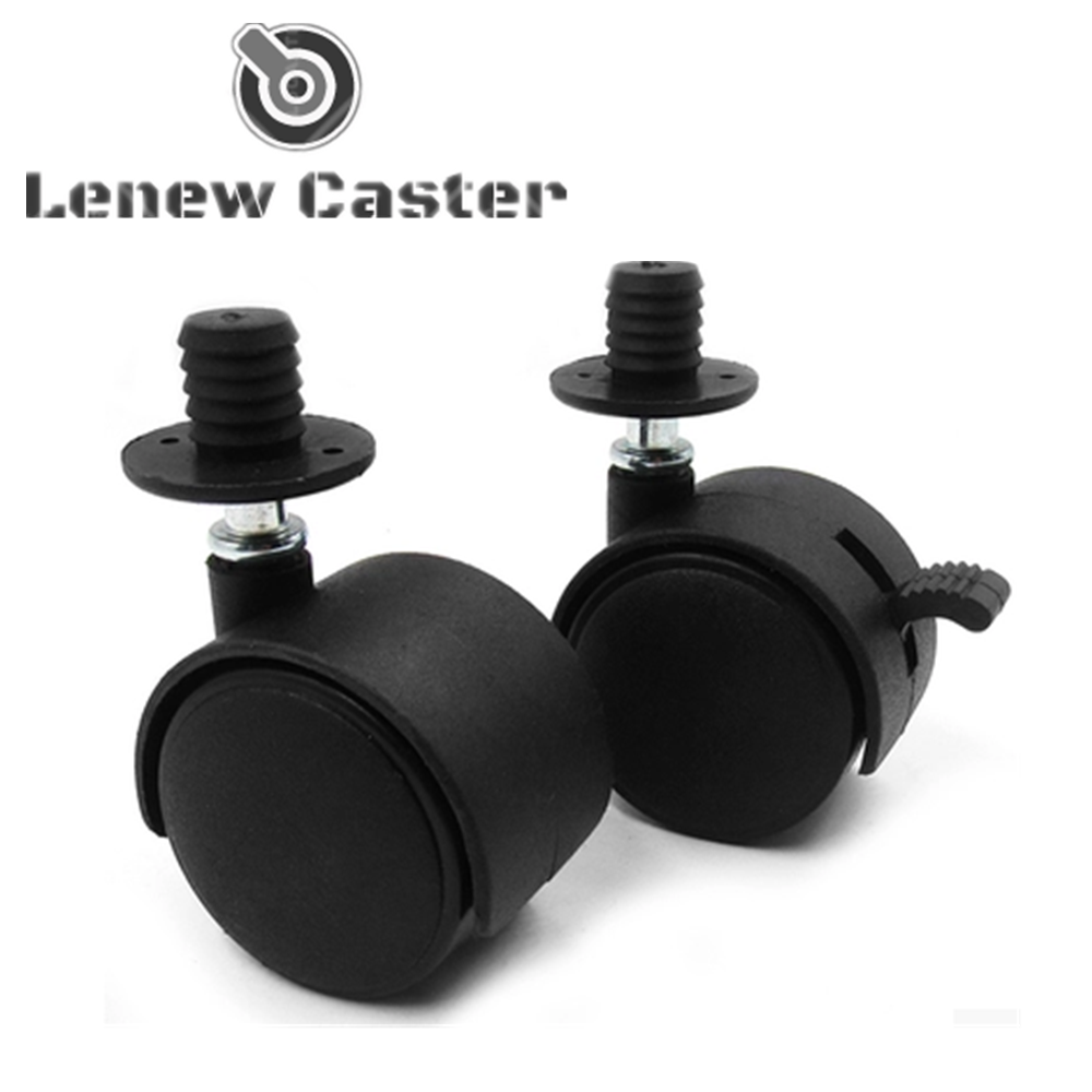 Furniture Castor Office Chair Nylon Caster 1.5/2 inch 30mm 40mm 50mm Plastic Caster Wheel