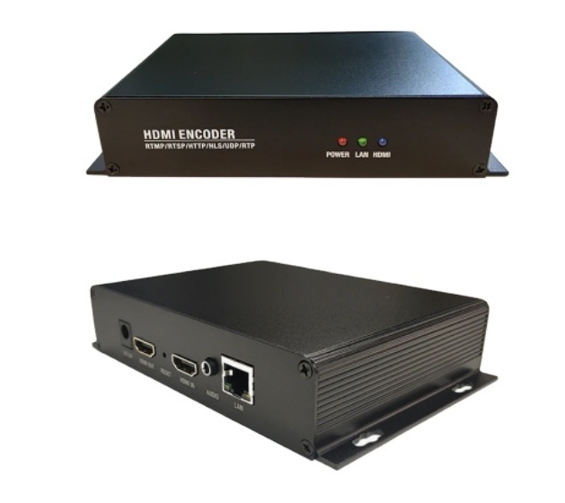 4K30fps H.265/H.264 HDMI Video Encoder with HTTP m3u8 RTSP RTMP UDP SRTF Living Stream to IP