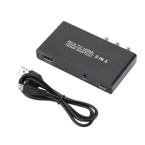 Promotion for RCA to HDMI Converter 3 in 1 Out HDMI Switch 1 Port RCA and 2 Port HDMI Switcher Selector for TV HD PS5/PS4/PS3 Game Consoles PC