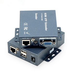 Super Quality 300m No-loss No-delay VGA USB KVM Extender Over RJ45 UTP/STP CAT5 CAT5e CAT6 Cable Support Loop Out & 3.5mm Audio