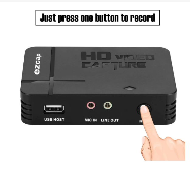 ezcap288 HDMI AV Video Capture Card Analog Video Audio to Digital Conversion-Video Record Save to USB Device,No PC Required