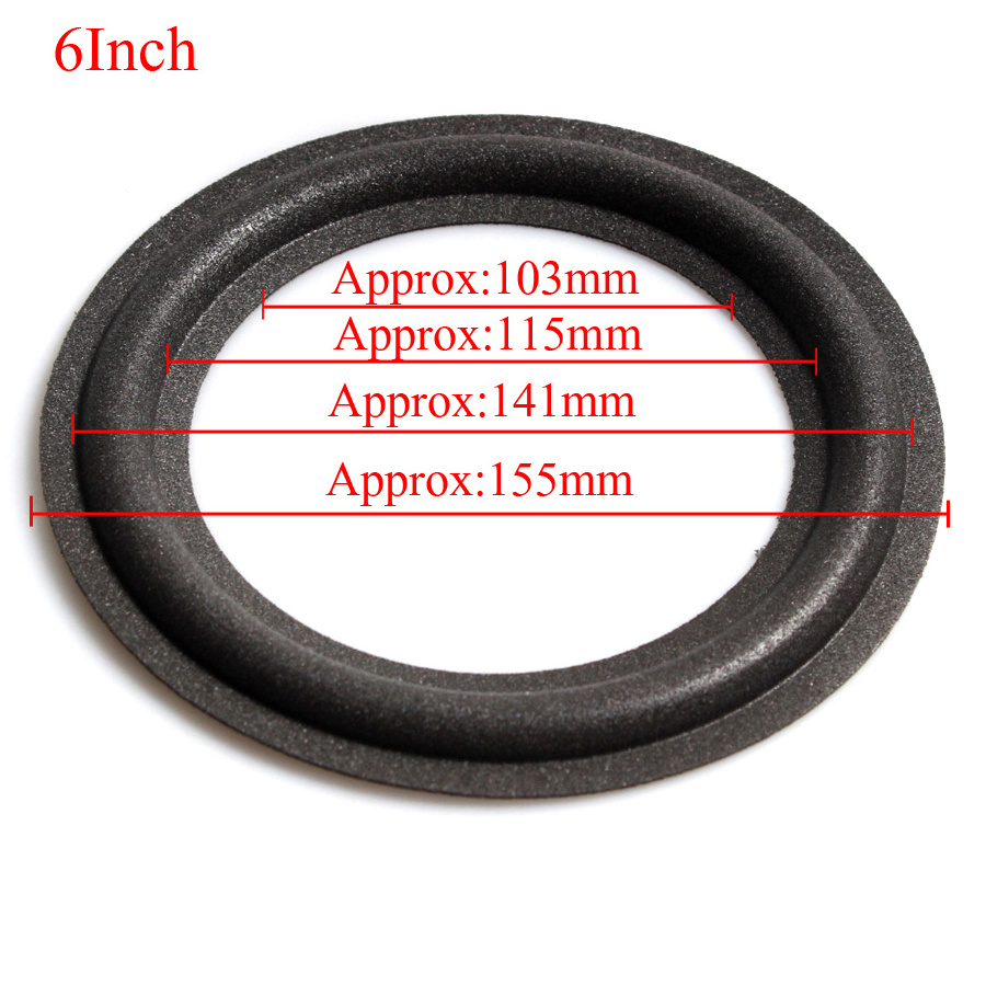 Hot selling 4 INCH 5 INCH 6 INCH Subwoofer Speaker Foam Surround Foam Sponge Speaker Repair Parts Accessories