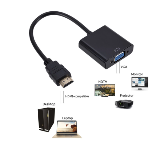 Best quality Popular Hot selling HD 1080P HDMI To VGA Cable Converter With Audio Power Supply HDMI Male To VGA Female Converter Adapter for Tablet laptop PC TV