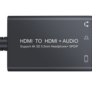 4K HDMI Audio Extractor HDMI To HDMI And Optical TOSLINK SPDIF+3.5Mm Stereo Audio Extractor Splitter HDCP 1.4 DAC Digital To Ana