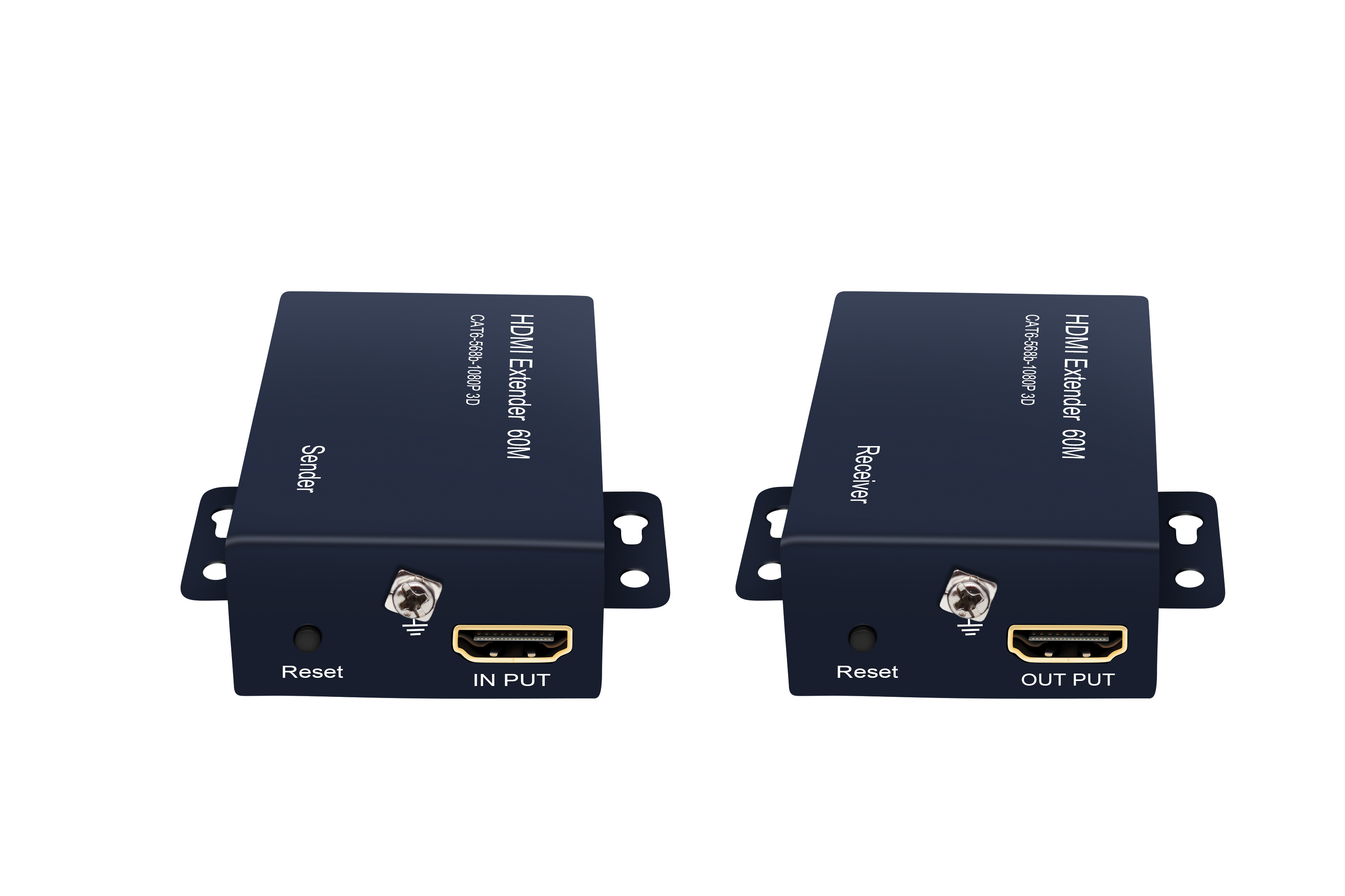 1080P 60m HDMI Extender HDMI Repeater Over Cat 6 Cat 7 Ethernet Cables With IR Function Rj45 Transmitter TX/RX Extender