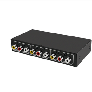 Enough stock 2 Port AV Audio Video Switch 2x1 4x1 8x1 AV RCA Switcher 2 in 1 out Selector Amplifier Signal Composite for VCD DVD STB HDTV