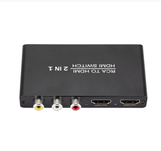 Promotion for RCA to HDMI Converter 3 in 1 Out HDMI Switch 1 Port RCA and 2 Port HDMI Switcher Selector for TV HD PS5/PS4/PS3 Game Consoles PC