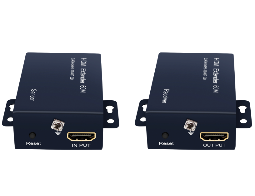 1080P 60m HDMI Extender HDMI Repeater Over Cat 6 Cat 7 Ethernet Cables With IR Function Rj45 Transmitter TX/RX Extender