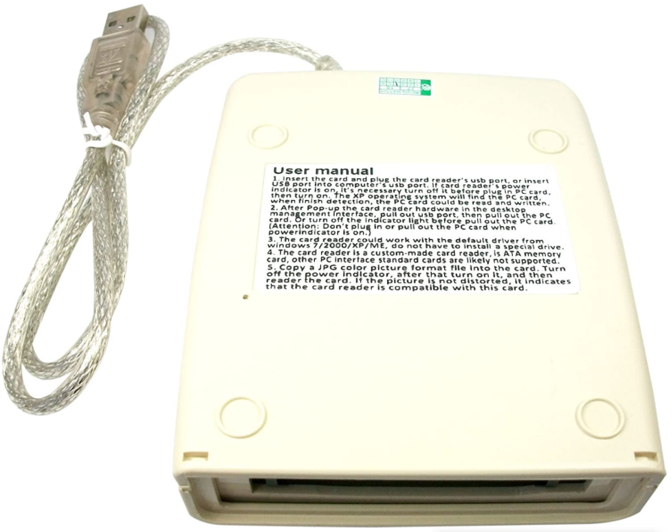 PCMCIA Memory Card Reader USB 2.0 Interface Read Flash Disk/PCMCIA/PC Card ATA Card Flash Storage