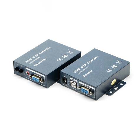 Super Quality 300m No-loss No-delay VGA USB KVM Extender Over RJ45 UTP/STP CAT5 CAT5e CAT6 Cable Support Loop Out & 3.5mm Audio