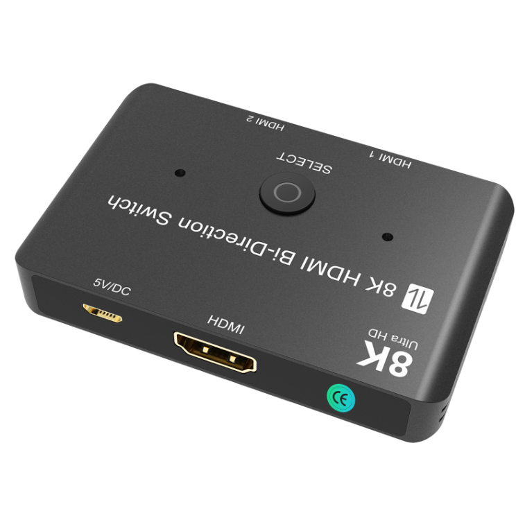 New HDMI 2.1 Bi-Directional Switch 8K 60Hz 4K 120Hz Switcher Adapter  Out Converter Splitter For PC TV PS4 Xbox PS5 Projectors