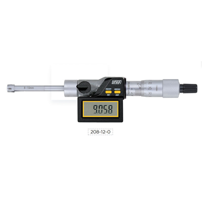 Asimeto Digital Two And Three Point Internal Micrometers  (2-12 mm/.08-.5