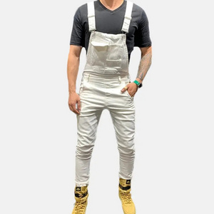 Mens Casual Cargo Overalls Casual Pants Camping Suspenders Multi Pocket Loose Outdoor Men Straight Spandex / Cotton Custom Label