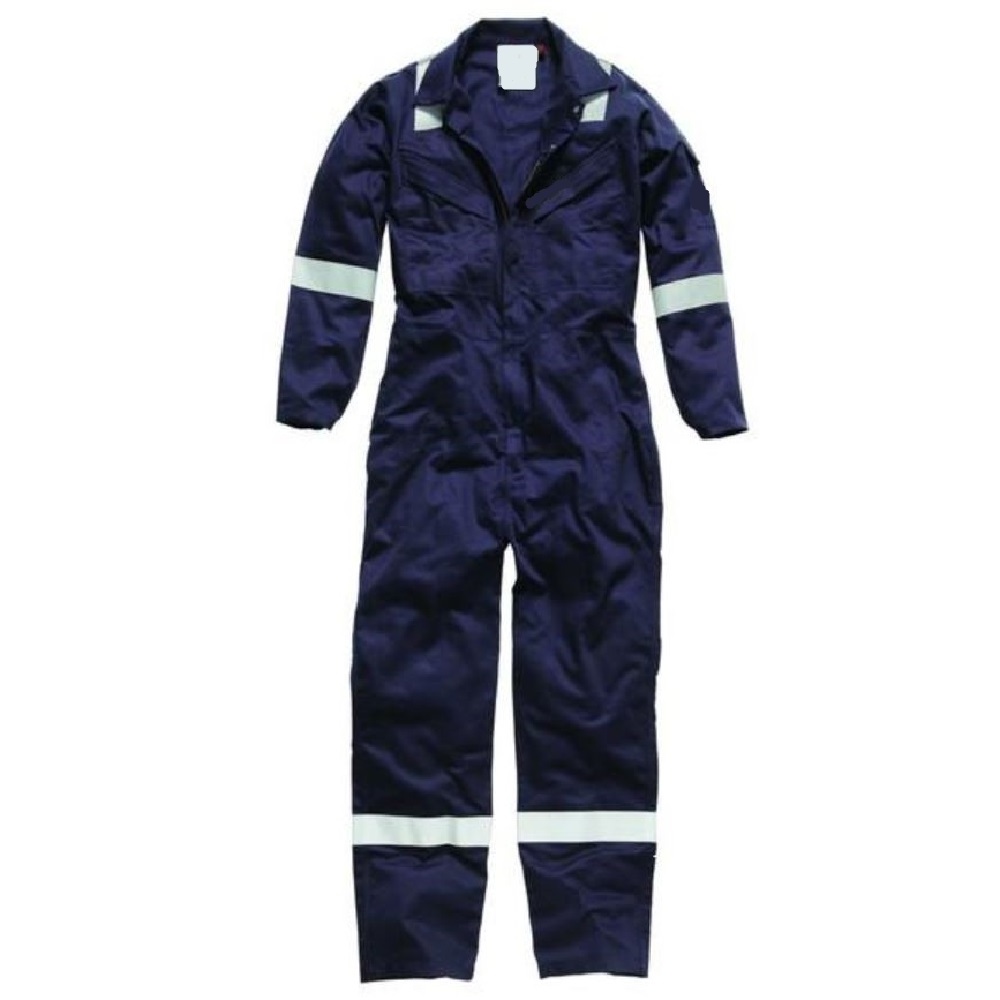 Work Wear Cotton FR Flame Reflective  Safety  Mechanic Protective Welder Two Piece Coverall Working Uniform BD