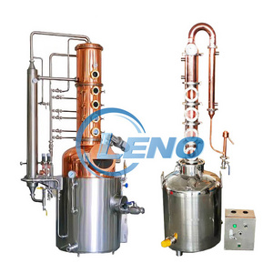 LENO Price Liquor Distillation Column Alembic Copper Pot Still 50L 100L 200L Household Moonshine Alcohol Distillery Equipment