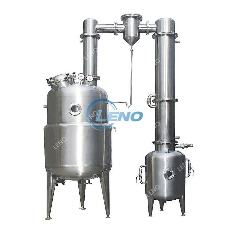 SS304/SS316L Recovery Tower Alcohol Distill Ethanol Solvent Lab Scale Distillation Column Vacuum Distillation Electric Provided