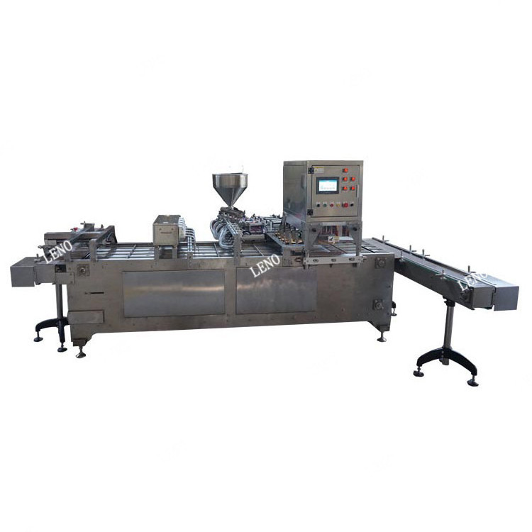 Stainless Steel Cut Around Container Heat Seal Linear Type Tray Sealing Machine