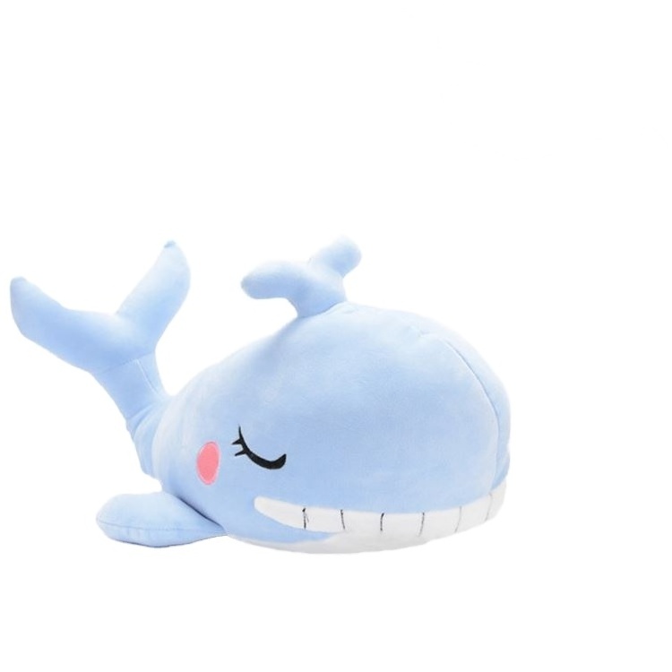 Whale Shark Plush Toy Cartoon Doll Soft Stuffed Animals Cushion Child Pillow 3 Colors Kids Toy Gifts Shark pillow whale