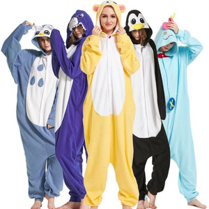 New product best-selling autumn and winter animal cartoon one-piece pajamas polar fleece adult  home wear performance costume