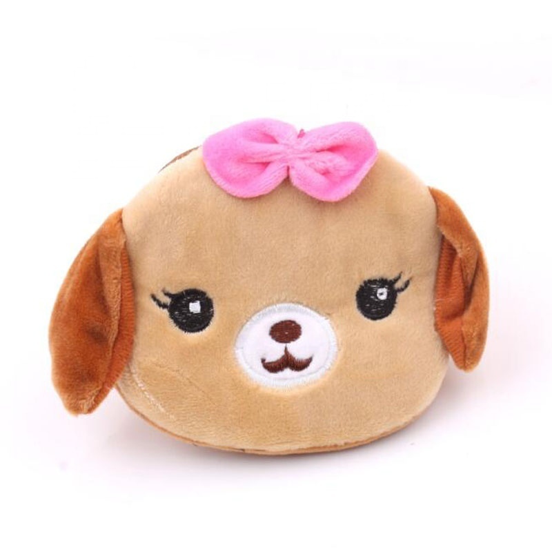 Cartoon Plush Coin Purse Children's Gift Soft Ring Coin Key Case Mini Cute Animal Wallet