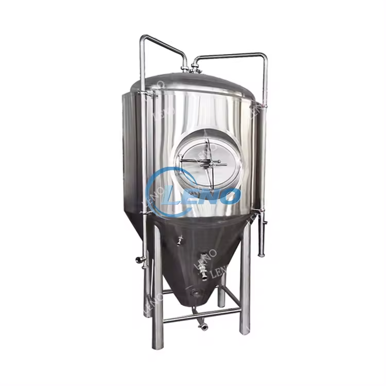 Stainless Steel Insulating Cooling Beer Fermentation Tanks Mixing Fermenter