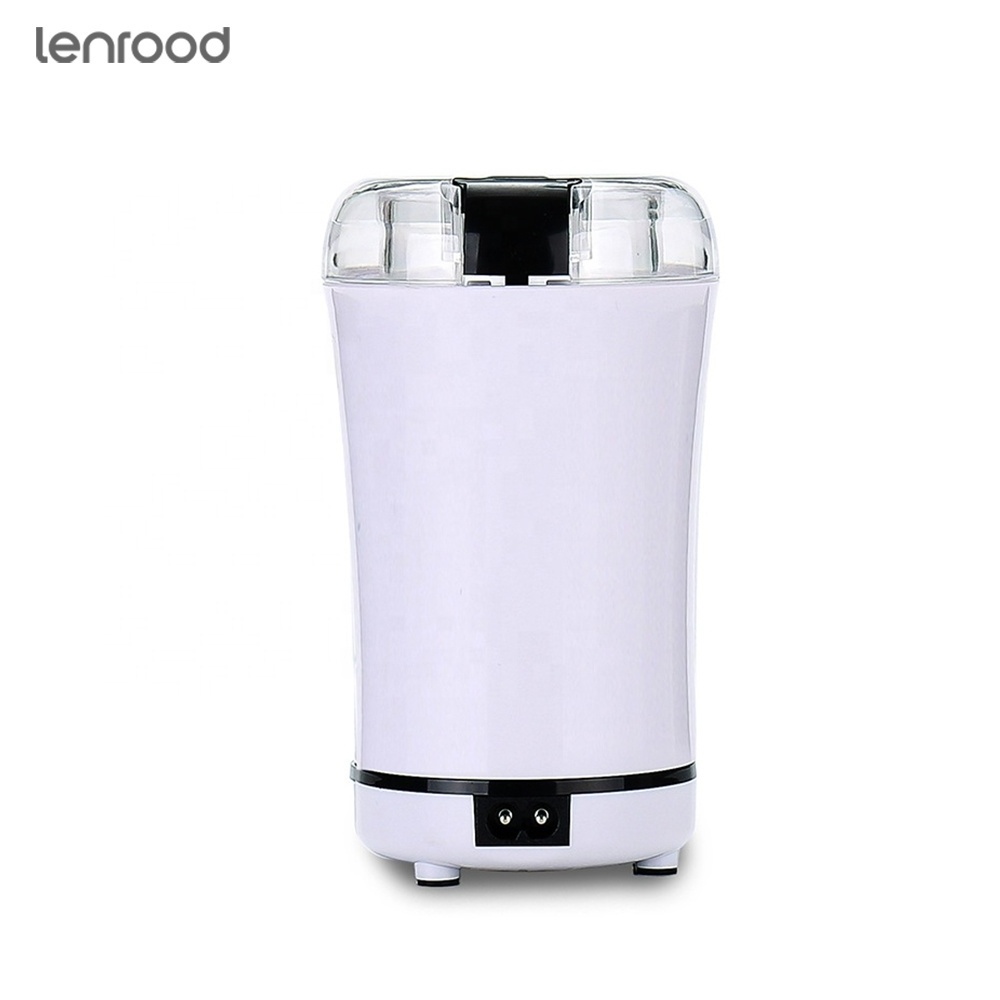 Lenrood Coffee Grinder LR-M150A Fresh Grind Electric Coffee Grinder For Beans Spices Stainless Steel Blades Removable Chamber