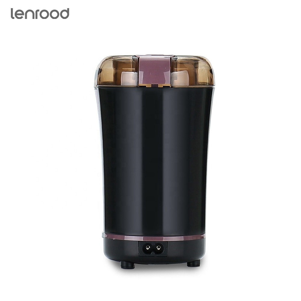 Lenrood Coffee Grinder LR-M150A Fresh Grind Electric Coffee Grinder For Beans Spices Stainless Steel Blades Removable Chamber