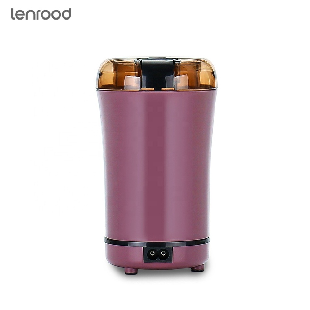 Lenrood Coffee Grinder LR-M150A Fresh Grind Electric Coffee Grinder For Beans Spices Stainless Steel Blades Removable Chamber