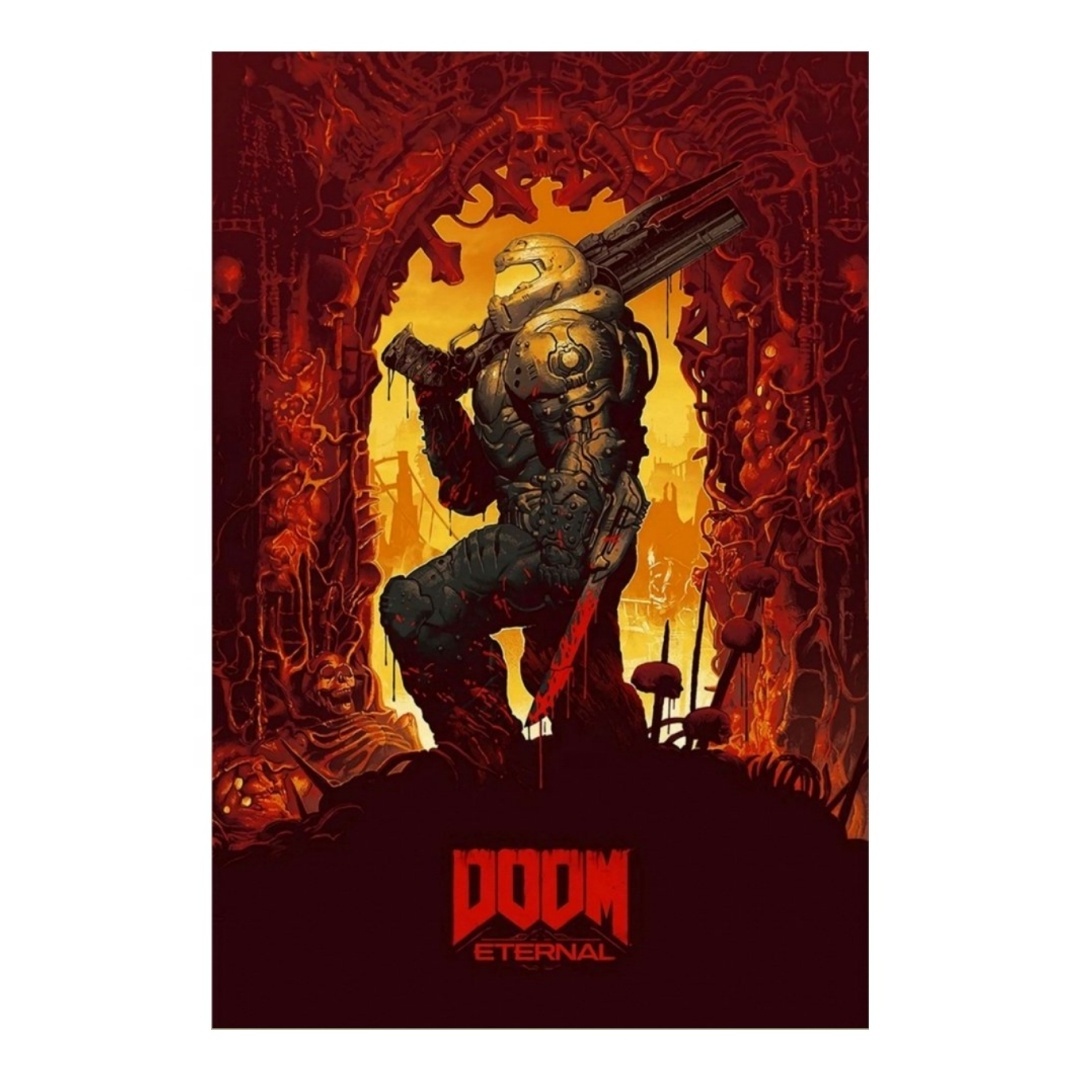 superb PET Lenticular Sheet 3D Picture Movie Anime Poster 3D Lenticular Poster 3D lenticular card sticker of Doom Eternal Game