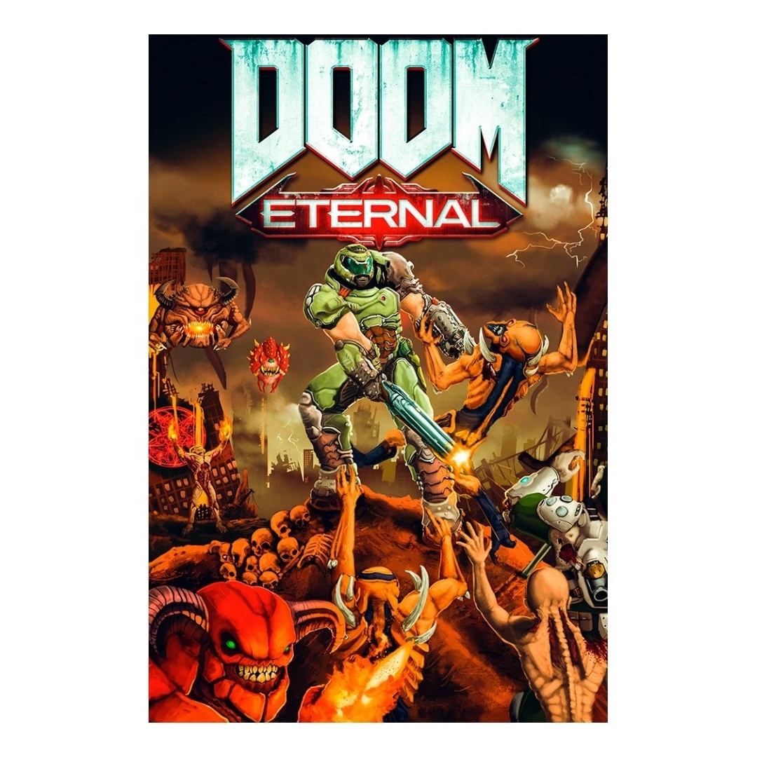 superb PET Lenticular Sheet 3D Picture Movie Anime Poster 3D Lenticular Poster 3D lenticular card sticker of Doom Eternal Game