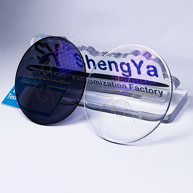 Semi finished 1.56 hmc progressive photochromic blue cut  cr39 high index manufacturer cr39 lentes opticos  optical lenses lens