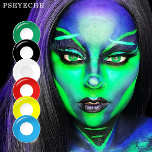 Blackout contact lens Pseyeche Hollywood Crazy softlens Anime Cosplay Halloween Contacts lenses