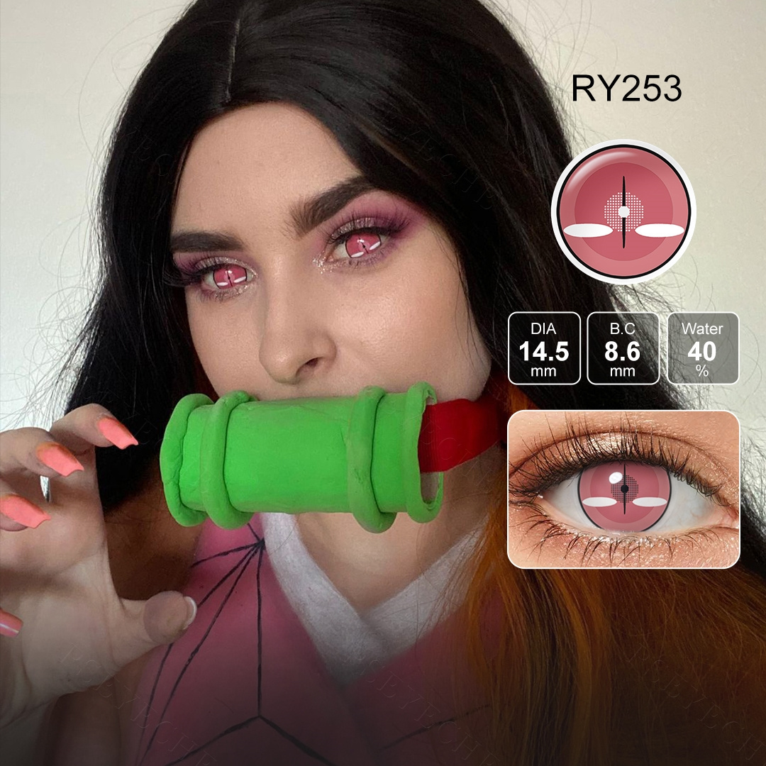 Free shipping sharingan contact lenses for Narutoo Demon Slayer Cosplay Halloween contact lenses Japanese anime Chinese Taoism