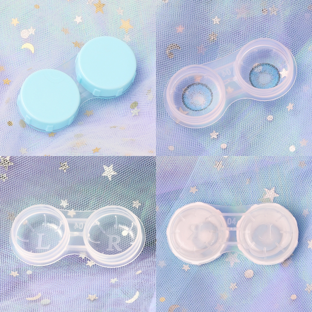 Wholesale Triangle Contact Lens Case Cheap Color Freshgo Contact Lenses Case Cute Lens Protection Case Kit De Lentes De Contacto