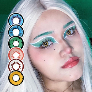 PSEYECHE New Arrival Magic Yearly Halloween Contact Lenses Soft Eye Colored Contact Lenses Cosplay Lens Crazy Colored Contacts