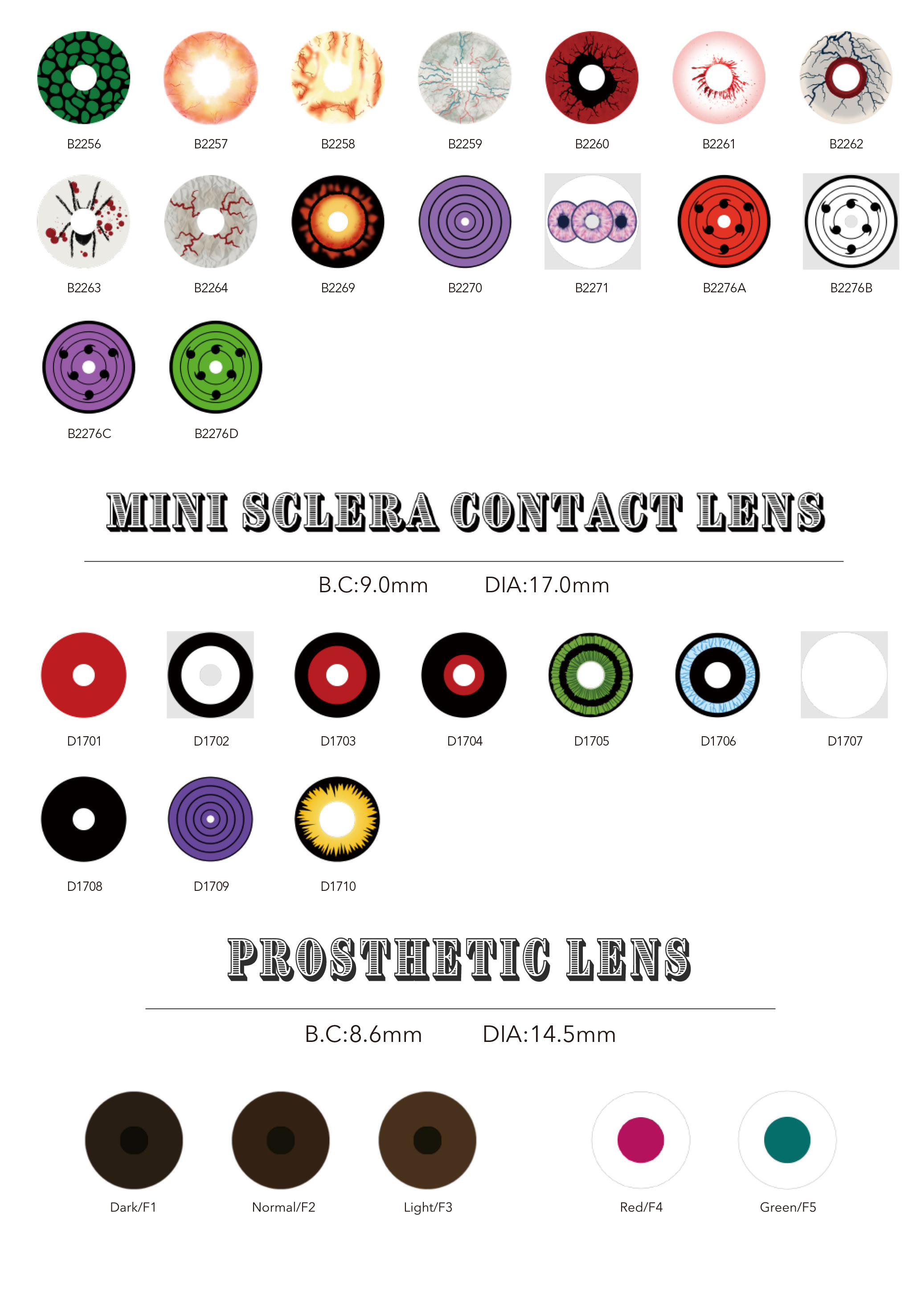 Pseyeche 22mm sclera lens Ice Age Blue And White Sclera Lenses halloween cosplay sclera lens