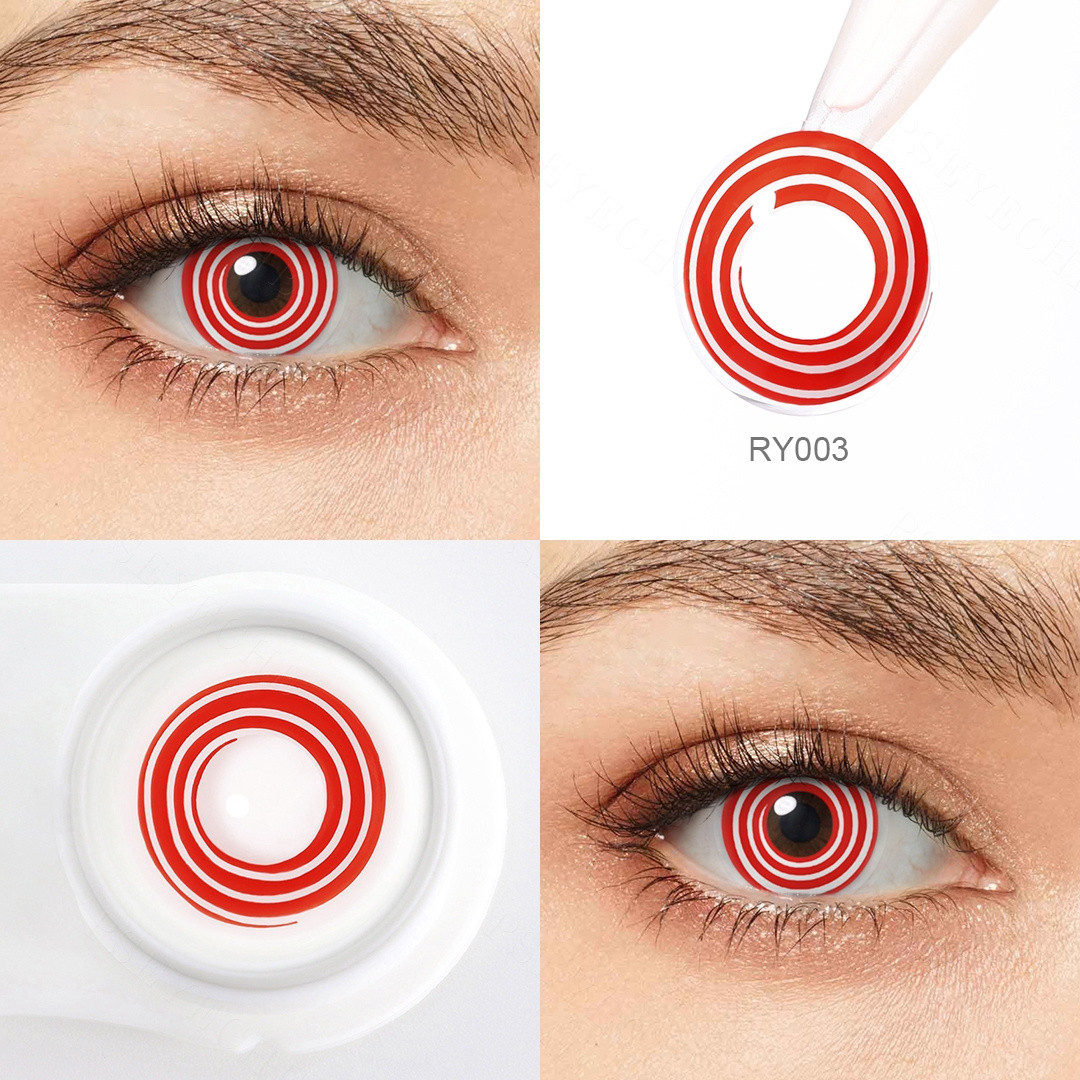 Colored Contact Lenses Cosplay Pseyeche Star Ring Soft Cosplay Color Contacts Yearly Halloween Contact Lenses