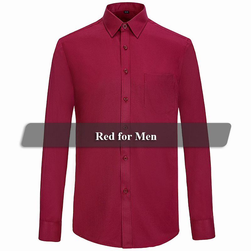 Polyester Cotton Dress Shirts for Men High-quality Cheap OEM Full Sleeve Chinese Factory Direct Sell Same Design for Genders