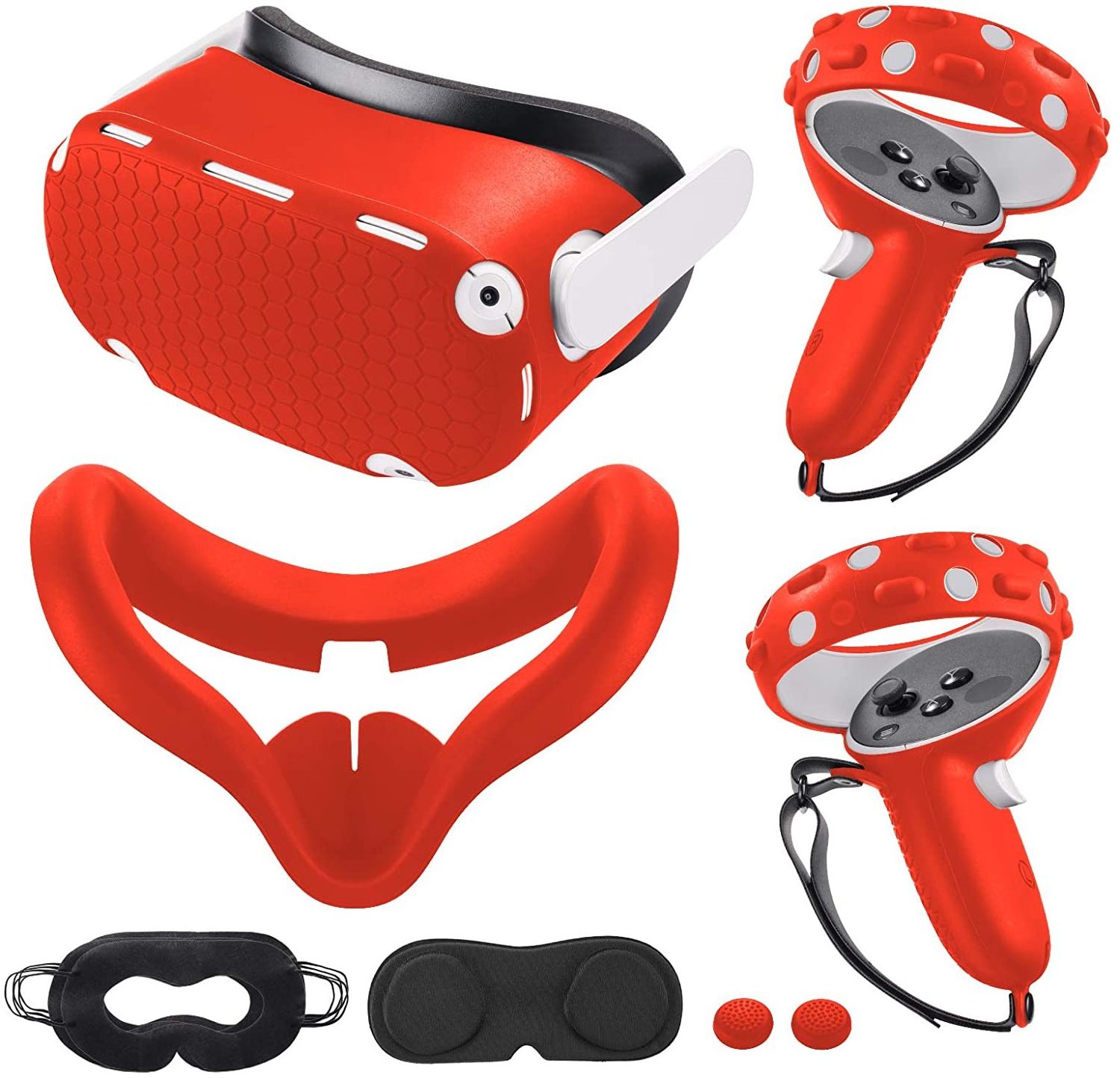 For Oculus Quest 2 Accessory Set, For Oculus Rift VR Silicone Mask Lens Cover Casque Vr For Oculus Rift 2